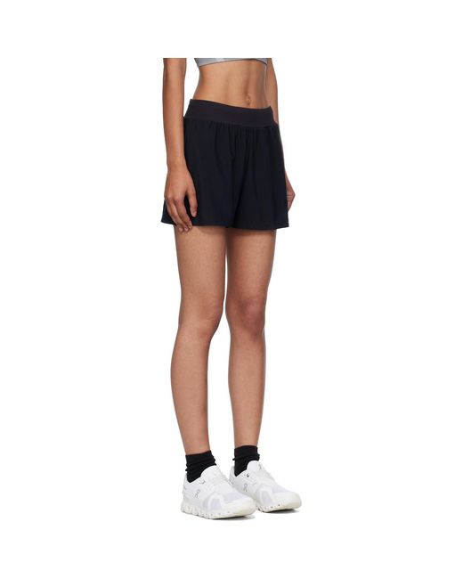 On Shoes Black Mesh Shorts
