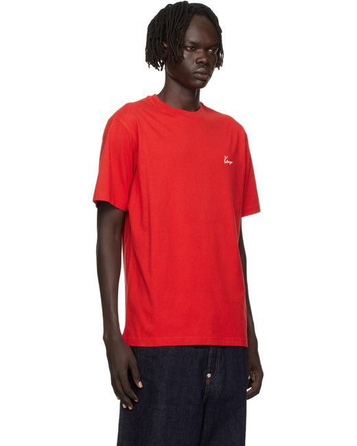 KENZO Red Paris Archive Bouquet' T-Shirt for men