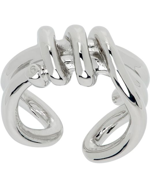 MM6 by Maison Margiela Metallic Knotted Ring