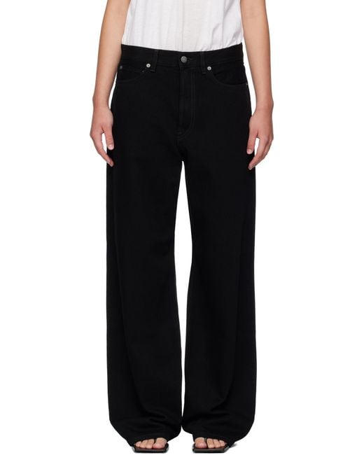Acne Black Loose Fit 1981 Jeans