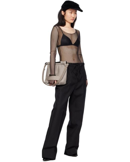 Maison Margiela Black Waist Tie Trousers | Lyst Canada Maison Margiela Black Waist Tie Trousers | Lyst Canada