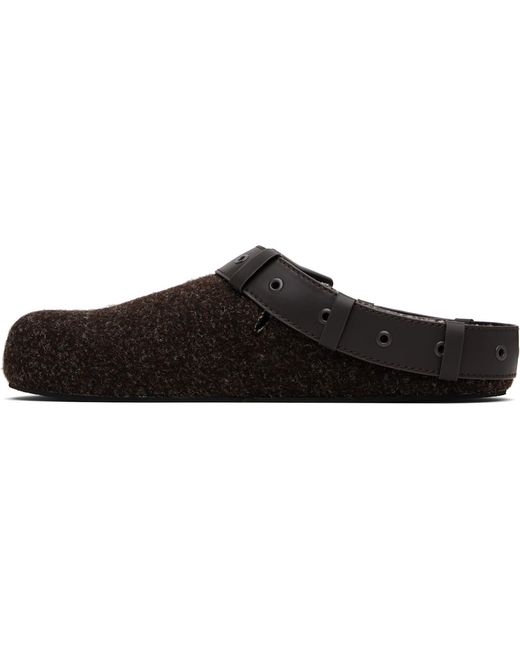untitlab Black Bag Belts Clogs for men