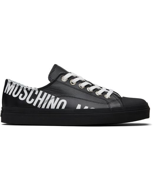 Moschino Black Logo Sneakers for men
