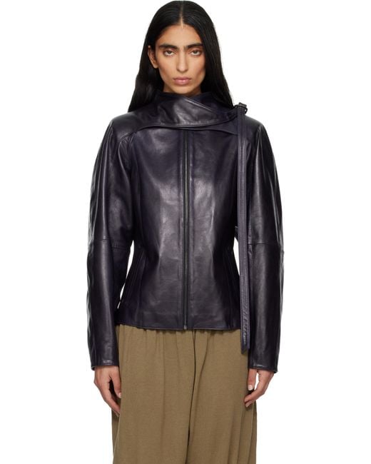Paloma Wool Black Plomy Leather Jacket
