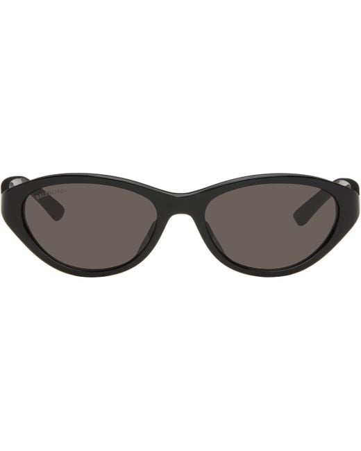 Balenciaga Neo Oval 2.0 Sunglasses in Black | Lyst
