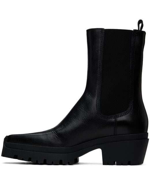 Alexander Wang レザー Terrain Moto ブーツ Black