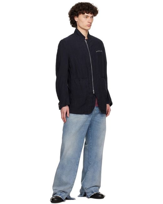 Undercover Blue Uc1E4105 Blazer for men