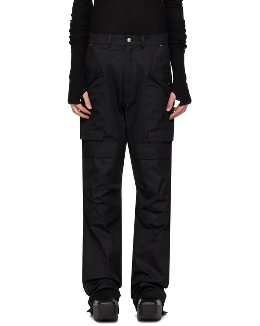 Pantalon cargo stefan noir Rick Owens pour homme en coloris Black
