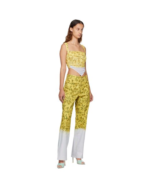 Miaou Yellow Tati Tank Top