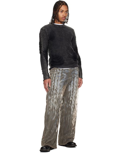 DIESEL Black K-Fjordi-Round Sweater for men