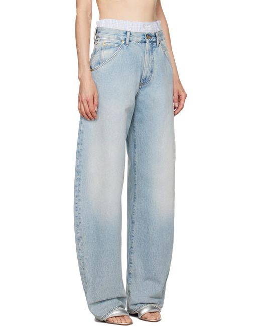 DARKPARK Blue Khris Barrel Leg Jeans