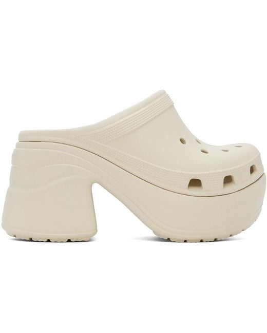 CROCSTM オフホワイト Siren クロッグ Natural