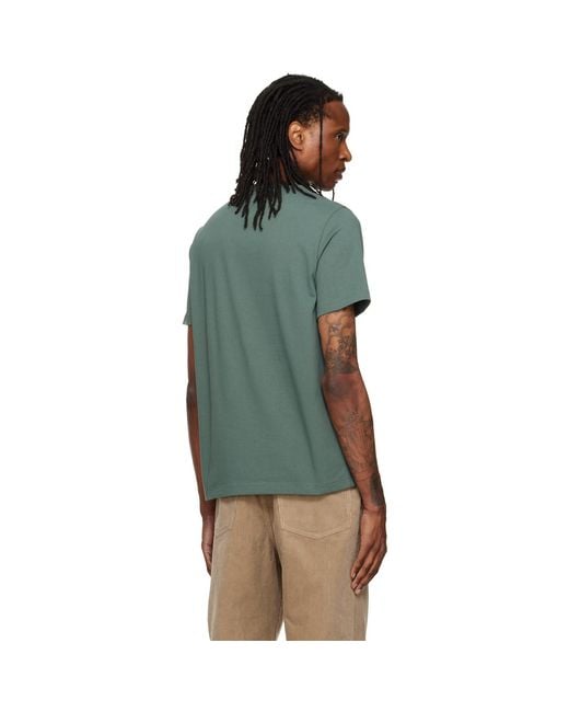 A.P.C. Green Standard 'Rue Madame' T-Shirt for men