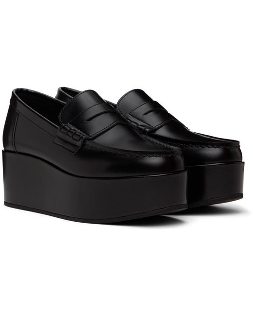 Comme des Garçons Black Platform Loafers