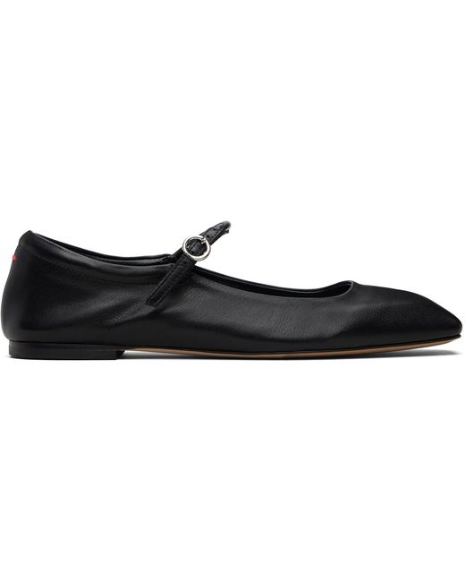 Aeyde Black Uma Mary-Jane Flats