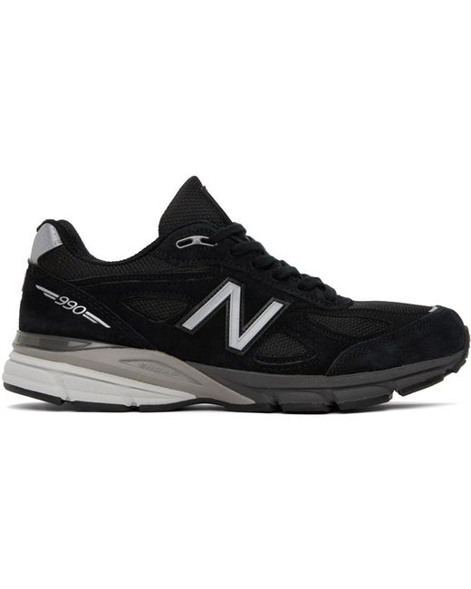 New Balance Black Made In Usa 990v4 Core Sneakers