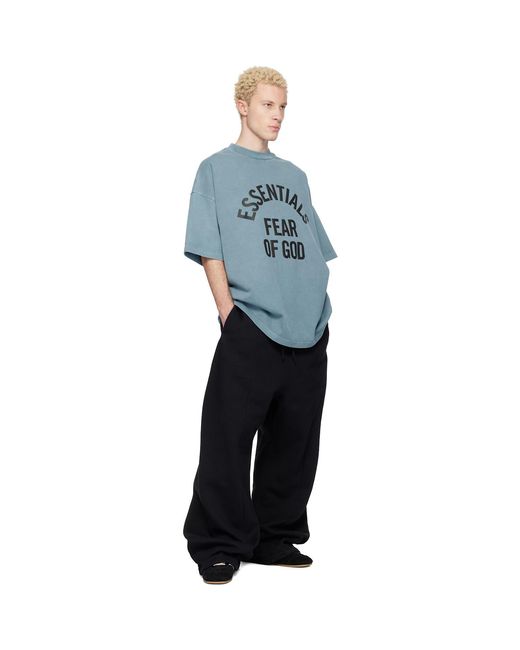 Fear Of God Blue Campus 90S Short Sleeve T-Shirt for men