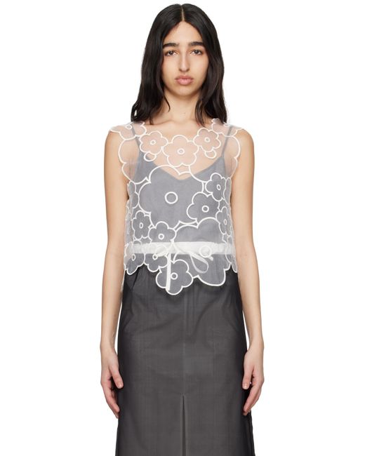 CECILIE BAHNSEN ホワイト Alfie トップス Black