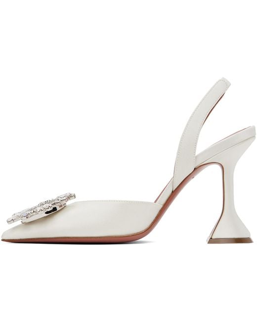 AMINA MUADDI Black Begum Sling Heels