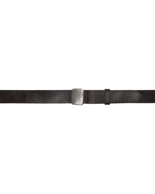 メンズ RRL ブラック レザーベルト Black
