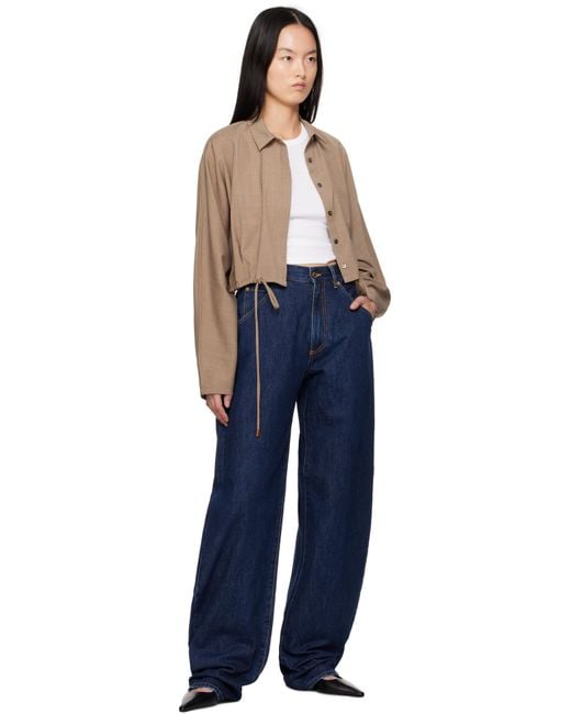 DARKPARK Blue Khris Barrel Leg Jeans
