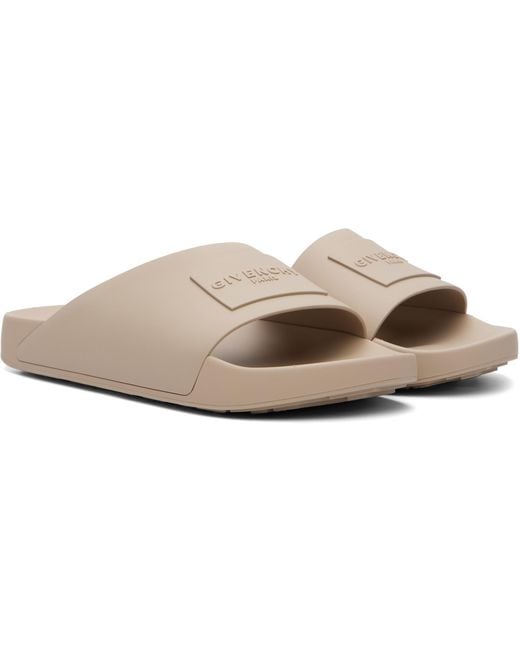 Givenchy White Label Slide Sandals for men