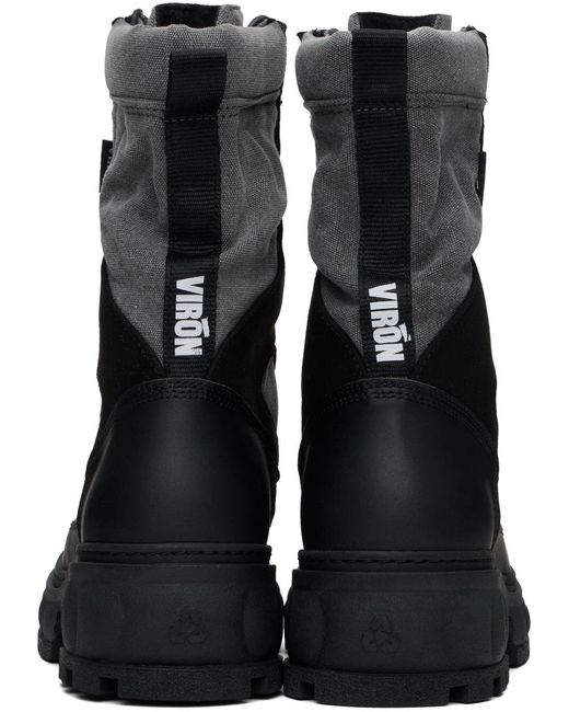 Viron Black Venture Shadow Boots for men