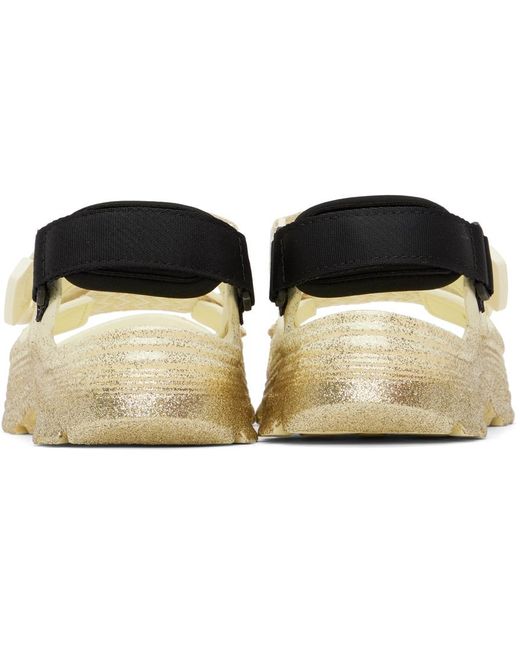 Lanvin Black Off-white Suicoke Edition Curb Laces Sandals for men