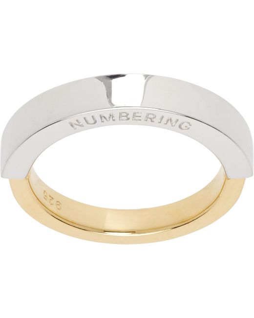 Bague #7410 NUMBERING pour homme en coloris Metallic