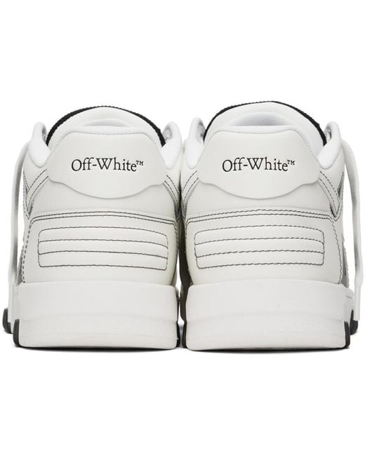 Off-White c/o Virgil Abloh Black & White Out Of Office Sneakers for men