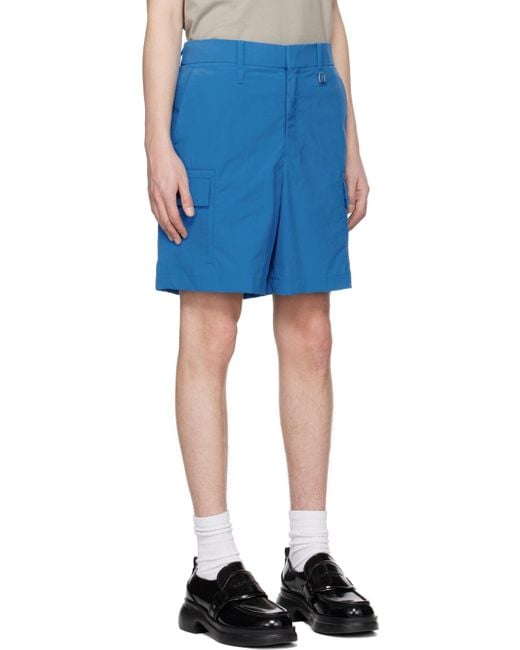 Wooyoungmi Blue Hardware Shorts for men