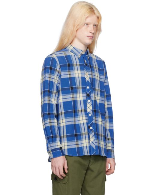 PS by Paul Smith Blue Check Shirt for men