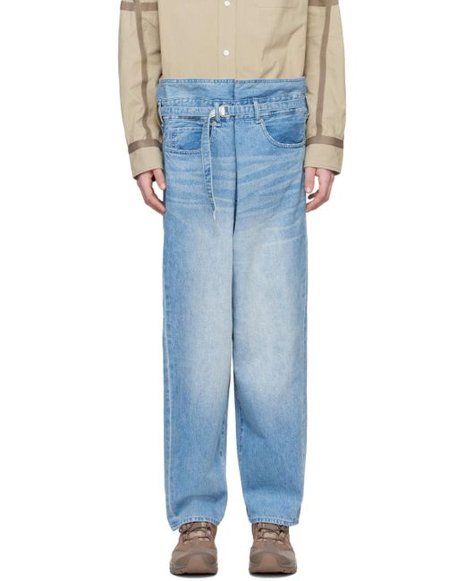 Meanswhile Blue Wrap Jeans for men