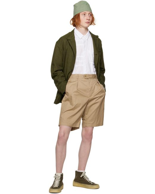 Engineered Garments Natural Beige Sunset Shorts for men