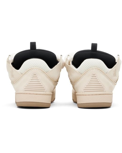 Lanvin Black Curb Leather With Snake Laces Sneakers