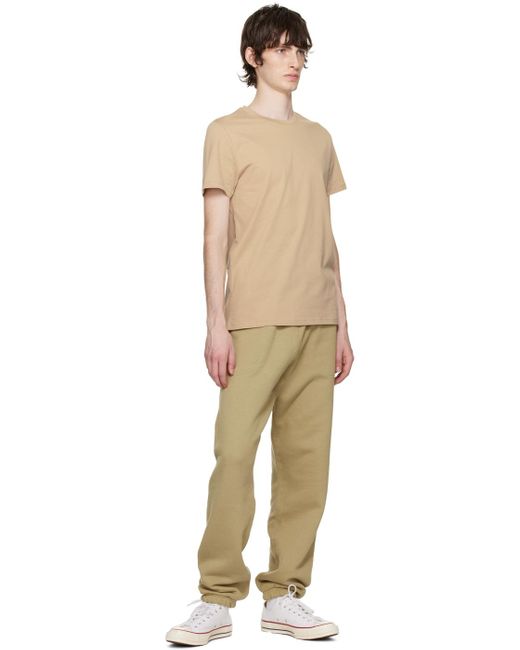 Calvin Klein Natural Tan Relaxed-fit Lounge Pants for men