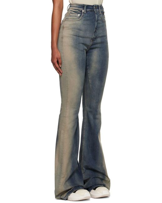 Rick Owens DRKSHDW Blue Bolan Bootcut Jeans | Lyst