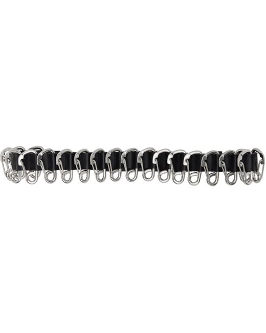 HELIOT EMIL Black Aurora Carabiner Belt for men