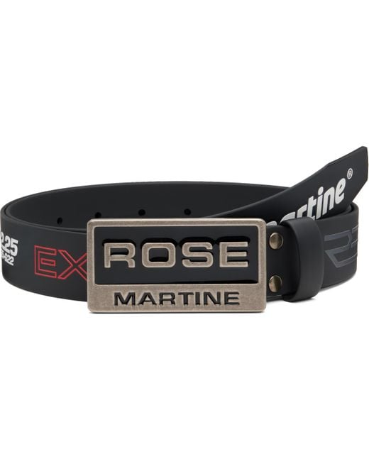 Martine Rose Black Rubber Tyre Belt for men