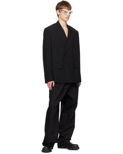 Givenchy Black Extra Wide Trousers for men