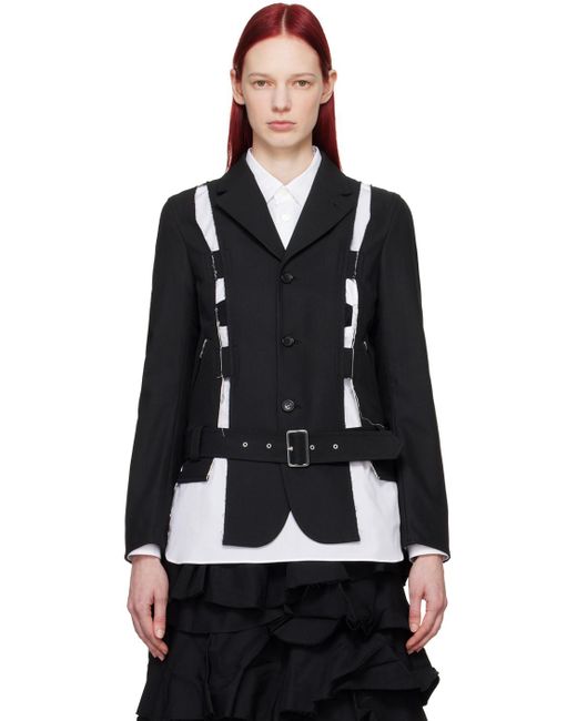 COMME DES GARÇON BLACK Comme Des Garçons カットアウト テーラードジャケット Black