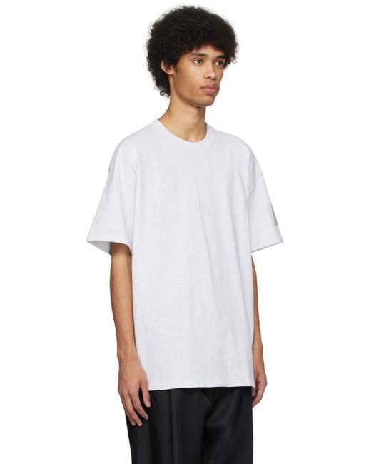 T-shirt à manches courtes gris N. Hoolywood pour homme en coloris White