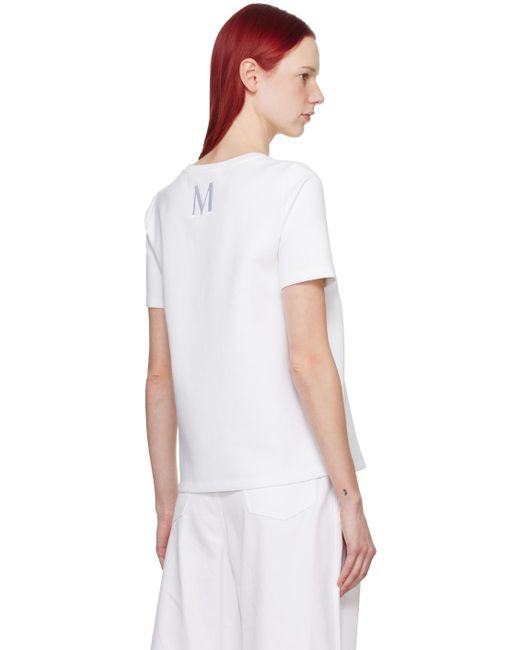 T-shirt fianco blanc Max Mara en coloris White