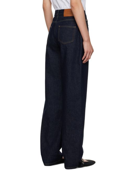 Loulou de Saison Blue Samur Straight-Leg Jeans