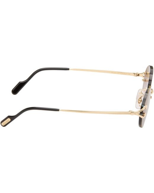 Cartier Black Classic C Motif Sunglasses for men