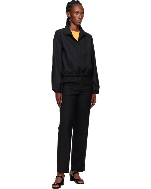 Loulou de Saison Black Zyla Stand Collar Jacket