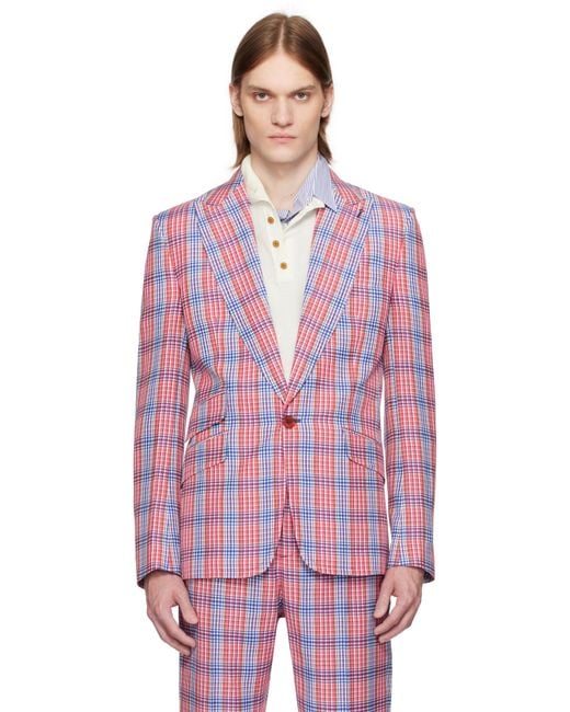 Vivienne Westwood Pink One Button Blazer for men