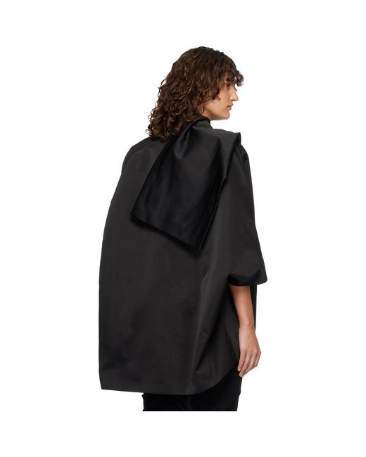 Rick Owens Black Temple Sail Biker Jacket