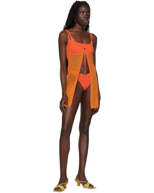 GUIZIO Ssense限定 オレンジ キャミソール Orange