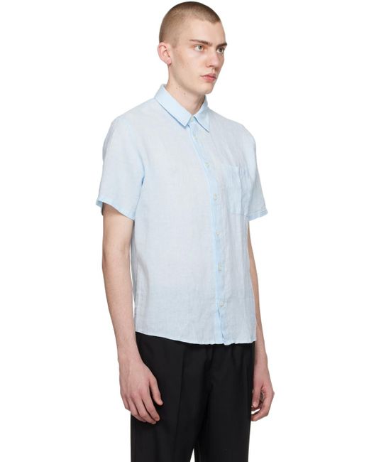 Chemise bellini bleue A.P.C. pour homme en coloris White